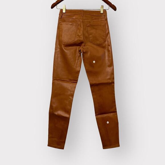 L’Agence NEW Womens Margot Skinny High Rise Jeans sz 24 Java Coated Wax Denim - Picture 5 of 14